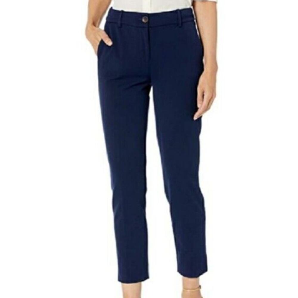 J.Crew Slim Ankle Navy Crop Dress Pants Size 14 Business Office Casual Pants